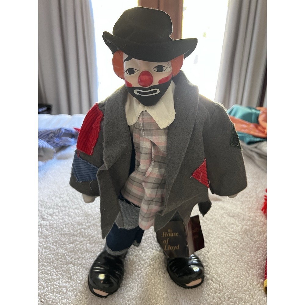 The House Of Lloyd Hobo Porcelain Clown With Tags No Box